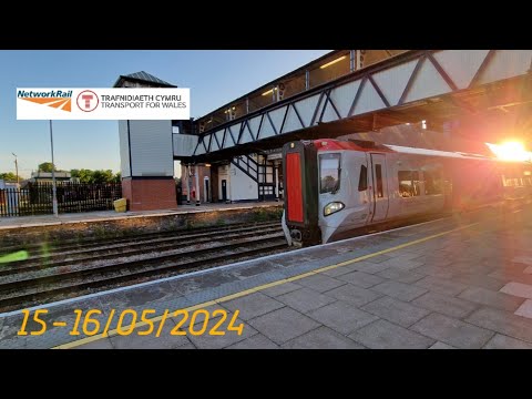 Transport For Wales Route visual: Newport - Hereford (phone dies at end)