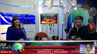 Nota a la Dra. Deborah Huczek por el Dr. Rosende en el programa “Derecho y Realidad”