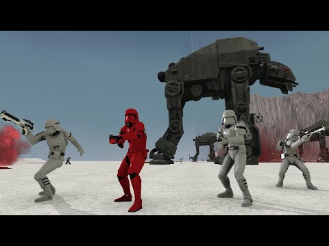 SW Battlefront II Demake - Crait: Abandoned Rebel Outpost - First Order side - VERY EARLY ALPHA