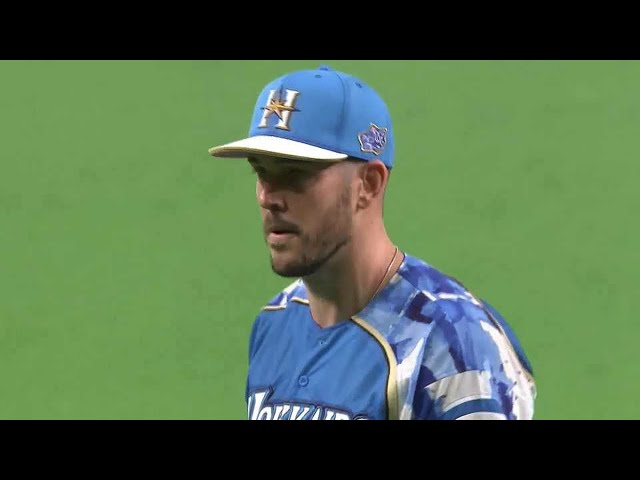 【1回表】ファイターズ・バーヘイゲン 初回を3者連続三振に抑える圧巻の投球!! 2021/9/18 F-M