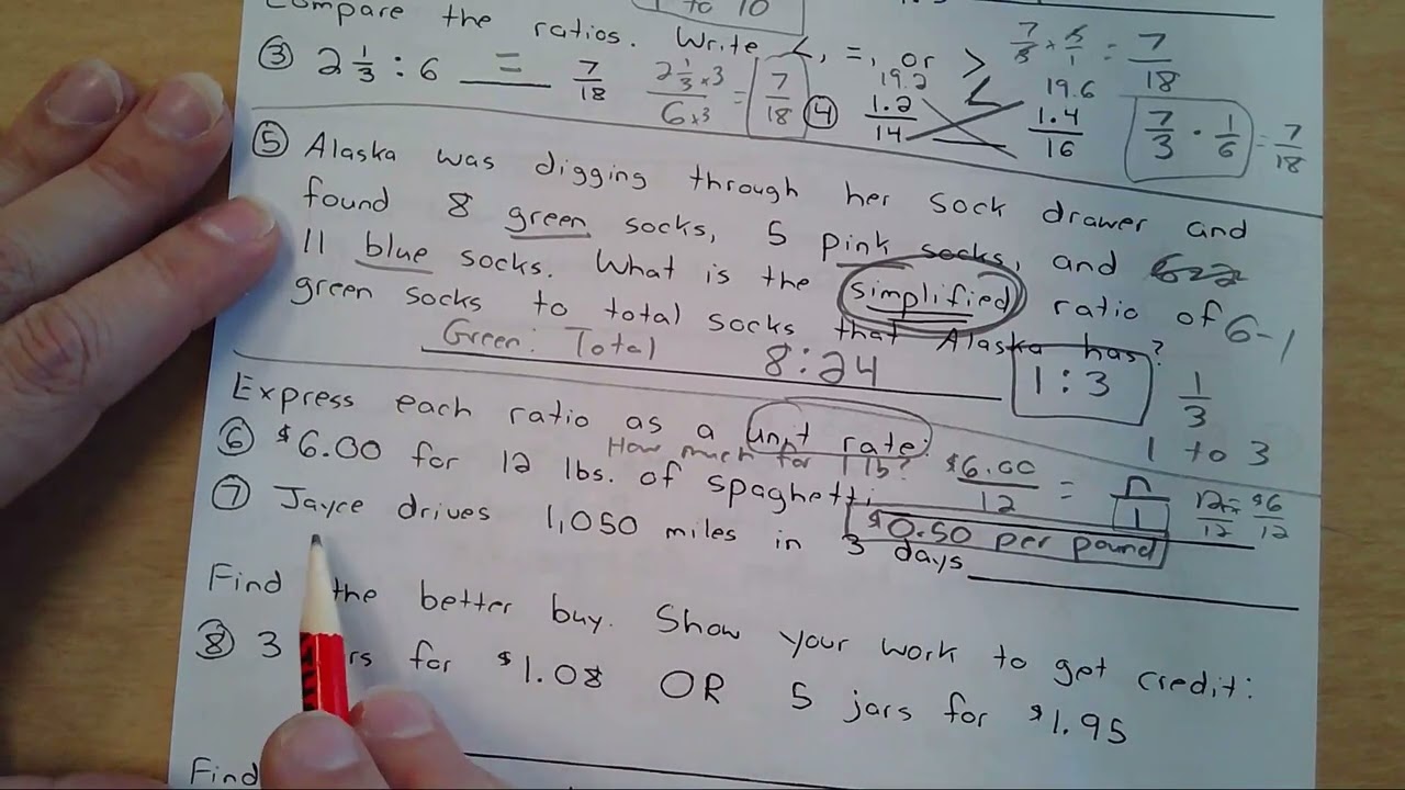 Grade 7: Chapter 6 Practice Test