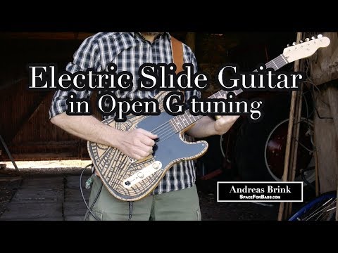 ELECTRIC SLIDE GUITAR BLUES in Open G Tuning
