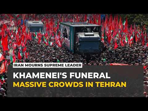 Khamenei’s coffin carried through Tehran as Iran holds major mourning procession