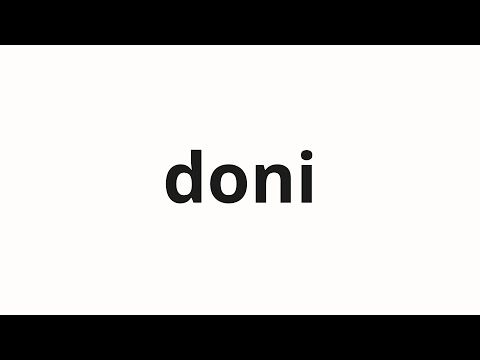 How to pronounce doni | 돈이 (Money in Korean)