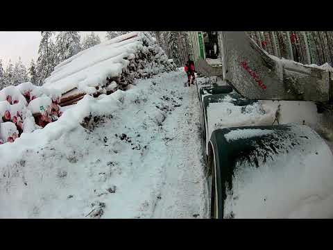 Pehmeetä touhua. Kesla 2115T. Tamtron One vaaka. Soft winter road. Tamtron one scale