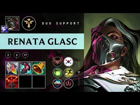Renata Glasc Support vs Leona - KR Grandmaster Patch 25.22