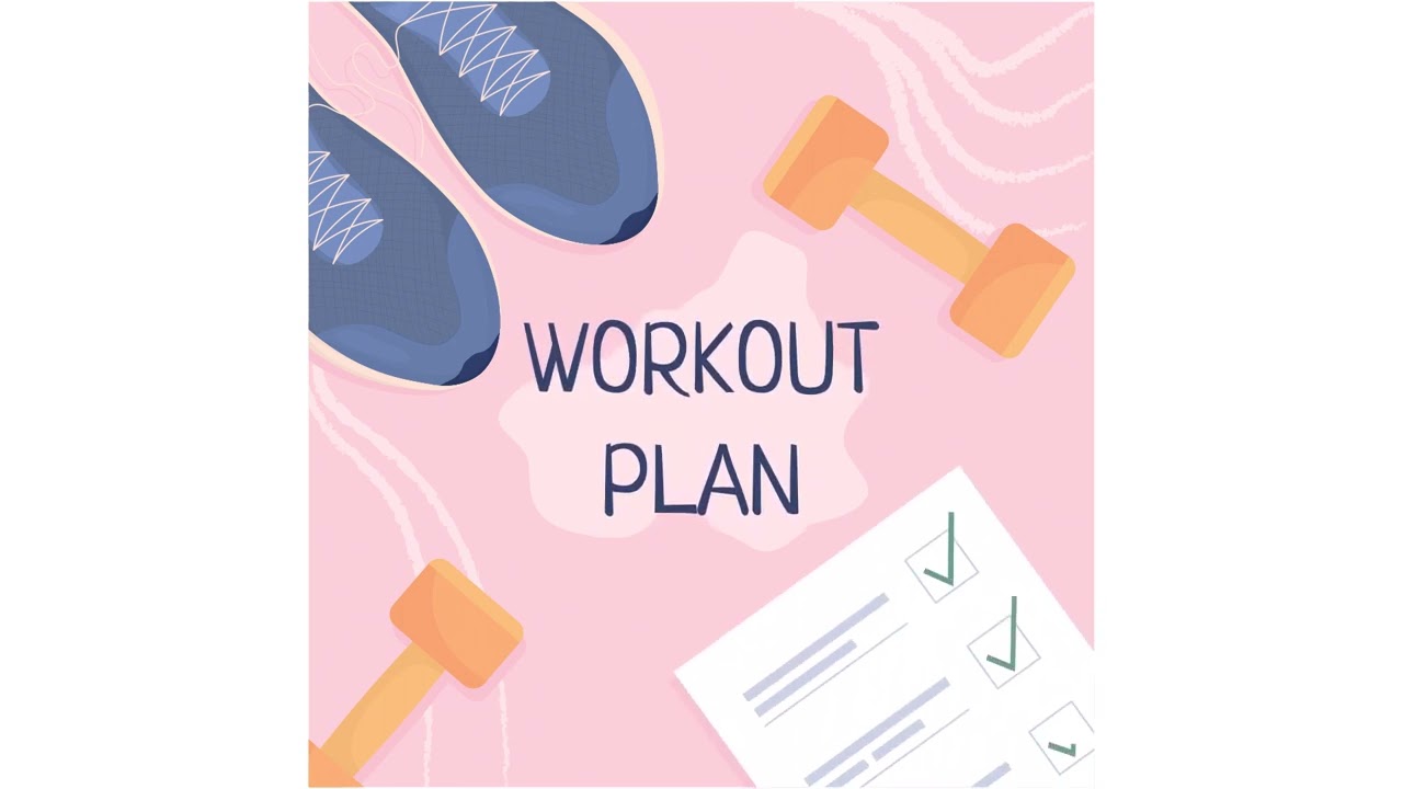 Animated workout schedule e card