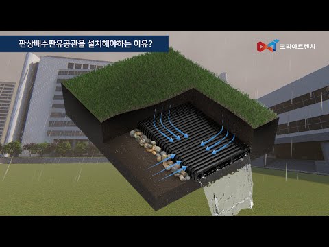 판상배수판유공관