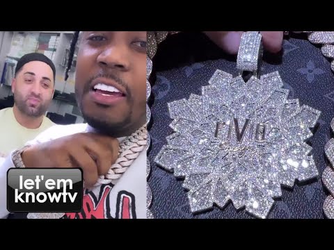 Fivio Foreign Just Got One Of The Most Amazing Custom Chains From Benny Da Jeweler For $200k👀🔥😤
