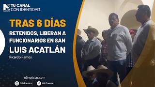 Tras 6 días retenidos, liberan a funcionarios en San Luis Acatlán