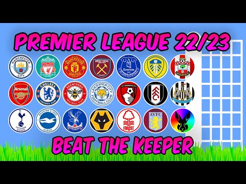 Beat The Keeper - Premier League 2022/23 - Algodoo Marble Race