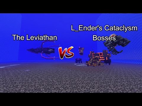 The Leviathan vs L_Ender's Cataclysm Bosses  Minecraft  Mob Battle