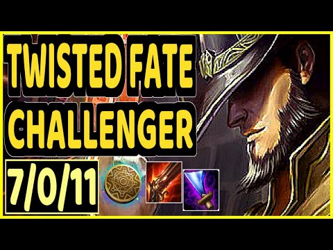 GREVTHAR (TWISTED FATE) - 7/0/11 KDA MID CHALLENGER GAMEPLAY - BR