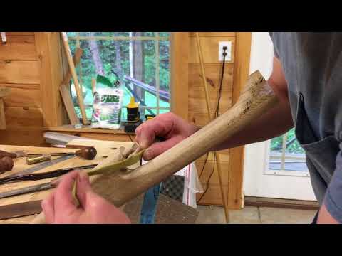 Caleb James Easy Chair Leg Shaping