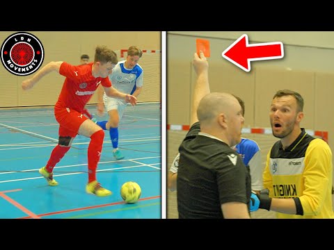 I Played in a PRO FUTSAL MATCH! Goalkeeper RED CARD? (Football Skills & Goals)