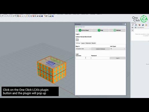 McNeel Rhino integration | One Click LCA tutorial