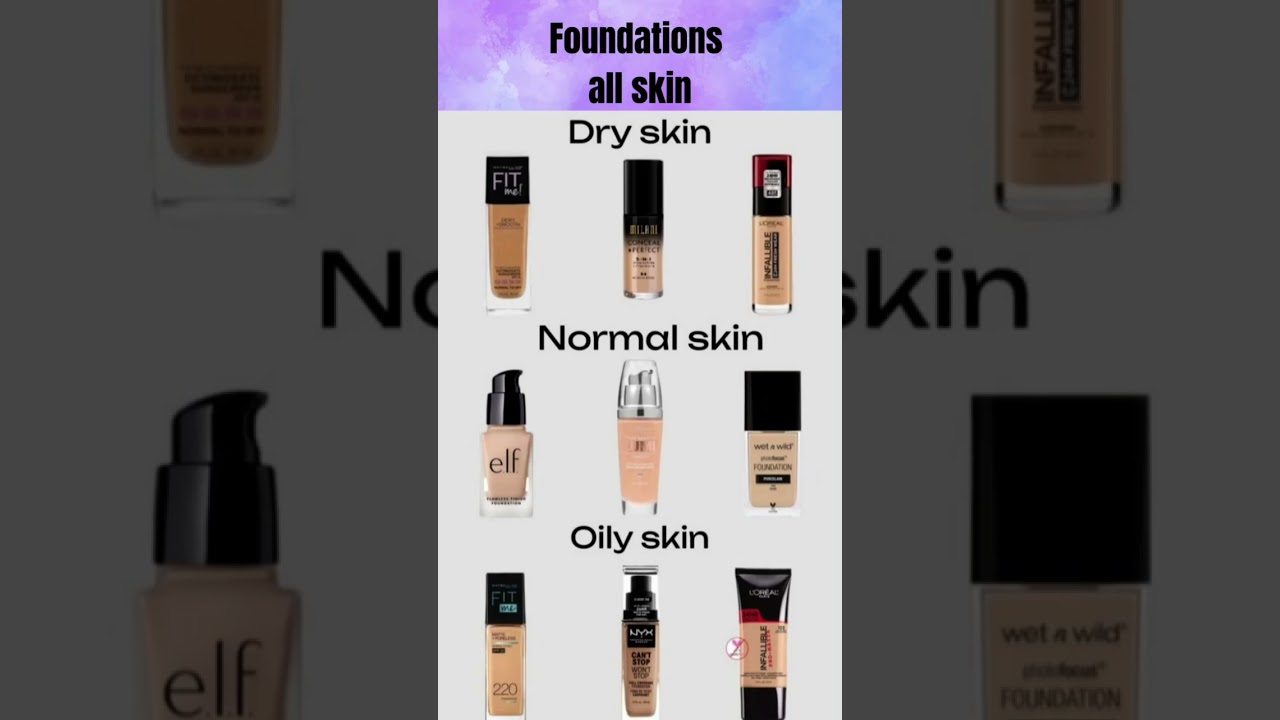 The Best Foundations for Every Skin Type (Tested & Reviewed!)#makeuptips #beautytips