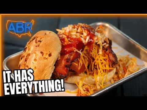 This is the Craziest BBQ Sandwich We've Seen | Red Wood Grill