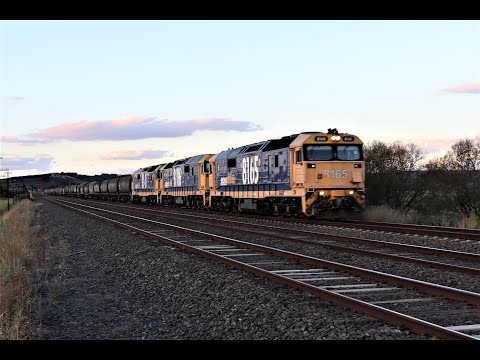 Pacific National 2CK5 Grain Train at Dusk - Australian Trains
