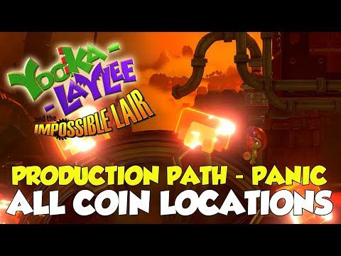 Yooka-Laylee And The Impossible Lair Production Path - Panic All Coin Locations