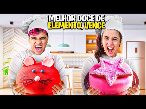 O MELHOR DOCE DE ELEMENTO VENCE! *Emilly Vick e Leozin