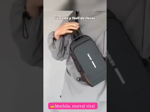 Vídeo relacionado con BROADREAM Bandolera Antirrobo - Bolso Táctica para el Pecho - Mochila Cruzada Hombro Impermeable - Pequeño Bolso de Mano con Cremallera y Bloqueo de RFID