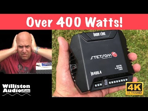 Stetsom Iron Line IR400.4 Handheld 400 watt Amp Dyno Test (4K)