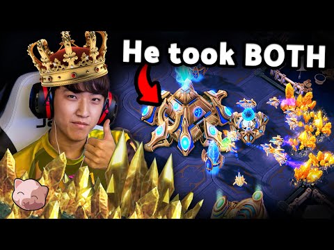 The KING of chaos steals BOTH gold bases - herO vs HeroMarine | StarCraft 2