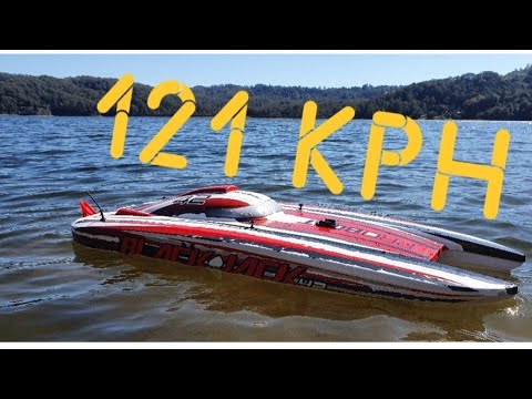 Proboat Blackjack 42 Speed Run 75MPH