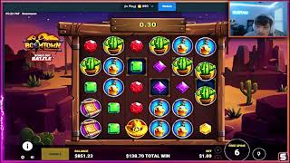 BOOMTOWN SLOT SPIN IN REGULAR BONUS BIG WIN on Titan Gaming
