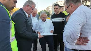 baskan buyukkilic 295 milyon tl lik katli kavsak projesini yerinde inceledi