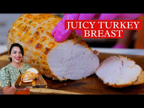 SUPER EASY!!! JUICY TURKEY BREAST ROAST RECIPE (small portion) Budget Friendly