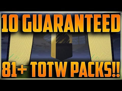 10 81+ GUARANTEED TOTW 16 PACK OPENING WALKOUTS CAN WE GET POGBA DYBALA? INFORM FIFA 18