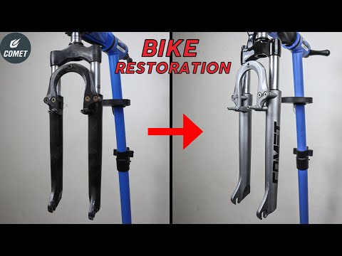 Restoration Cheap Bike Suspension Fork - Custom Painting