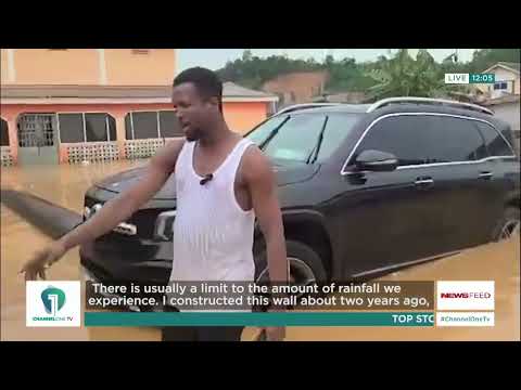 Tarkwa Flood Disaster: Efuanta Residents Wade Through Knee-Deep Waters After Heavy Rain