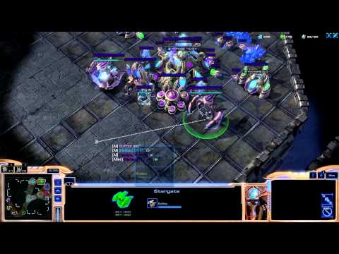 Starcraft 2 - SC2 (4v4) - Rush/ Lag