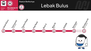 MRT Jakarta Train Announcement on Nippon Sharyo 1000 Series (Aug 2025)