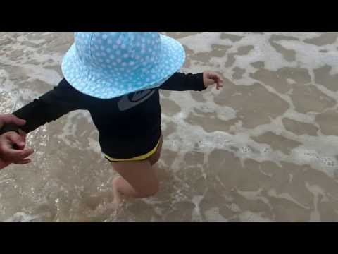 Anya walking at Patong Beach, Phuket