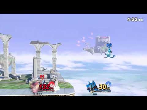 My Greninja vs. Lucario!