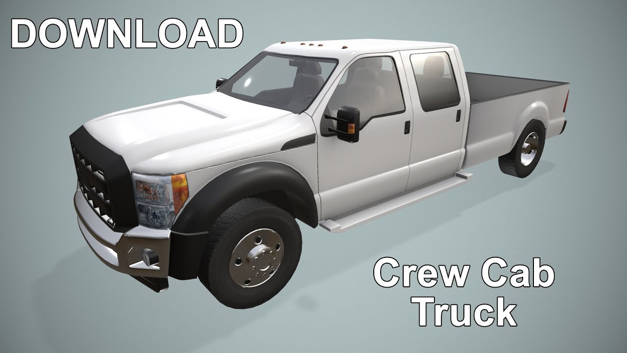 Camion doppia cabina --423-- Modello 3D