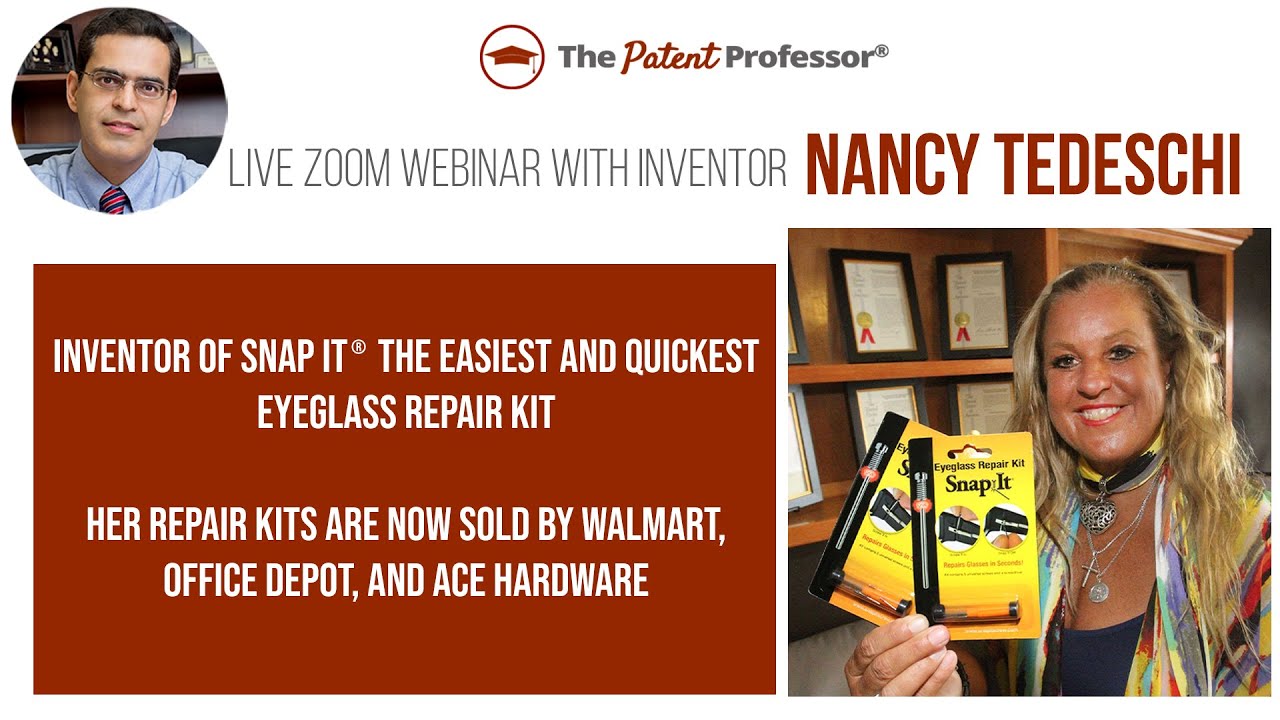 Snapit Screw Kit Inventor Nancy Tedeschi  Have Multiple Patents to Protect & License Her Invention