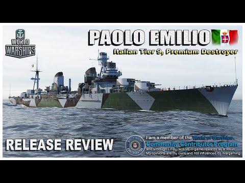 World of Warships:  PAOLO EMILIO, Italian, Tier-9 Premium Destroyer
