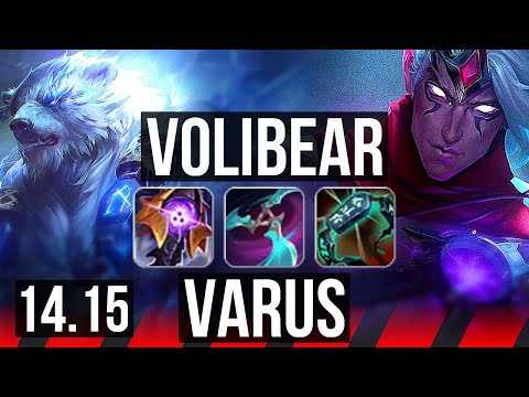 VOLIBEAR vs VARUS (TOP) | 600+ games, Dominating | EUW Diamond | 14.15
