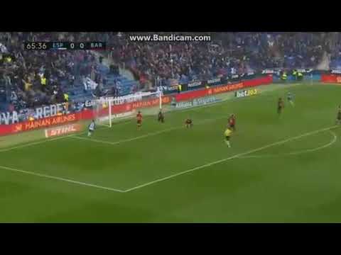 Amazing Goal Gerard Moreno (1-0) RCD Espanyol vs FC Barcelona