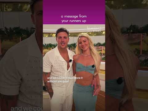 Runners-up Grace & Luca have a message to everyone who supported their journey #LoveIsland #AllStars