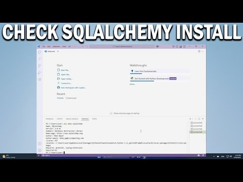 How To Check If Sqlalchemy Is Installed