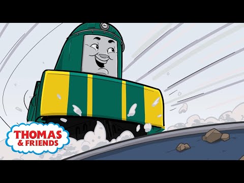 Shane Surfs In the Slippery Snow | Great Race Friends Near and Far | Thomas & Friends - Kids TV Series, Kingdom Kids Zone - Thomas & Friends