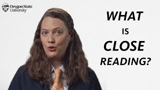 What is Close Reading?: A Literary Guide for English Students and Teachers
