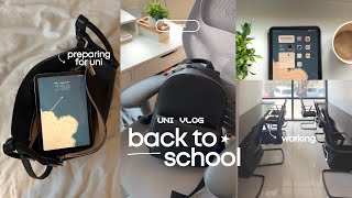 UNI VLOG • back to school prep, going on solo-dates, working student