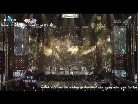[Kara+Vietsub by 2AM-House@Kites][121229] Yesterday - Dynamic Black @SBS Gayo Daejun 2012